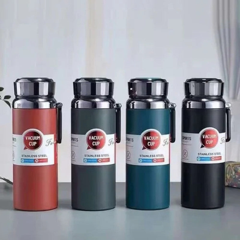 Black Vacuum Sports Insulated Bottle Hot and Cold