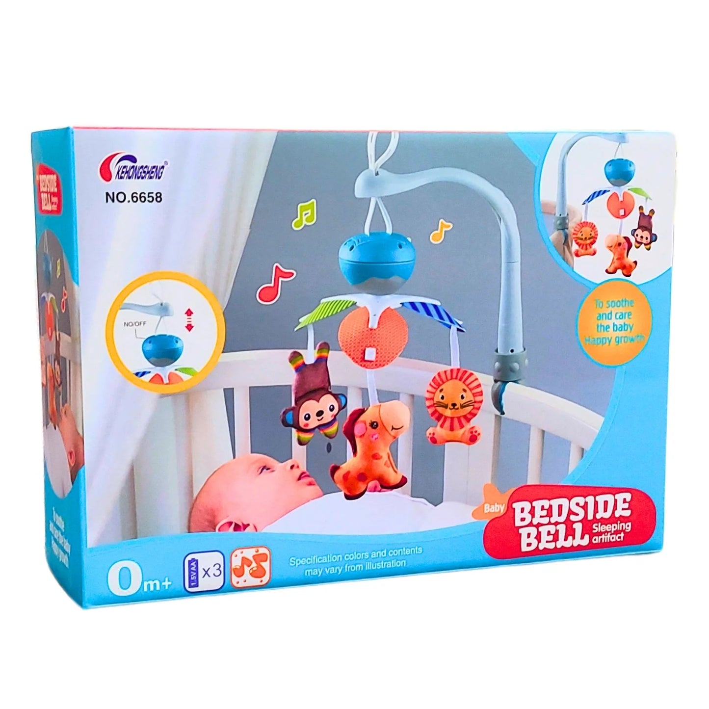 Bedside Bell Musical Crib Mobile – Soothing Hanging Toy for Newborns