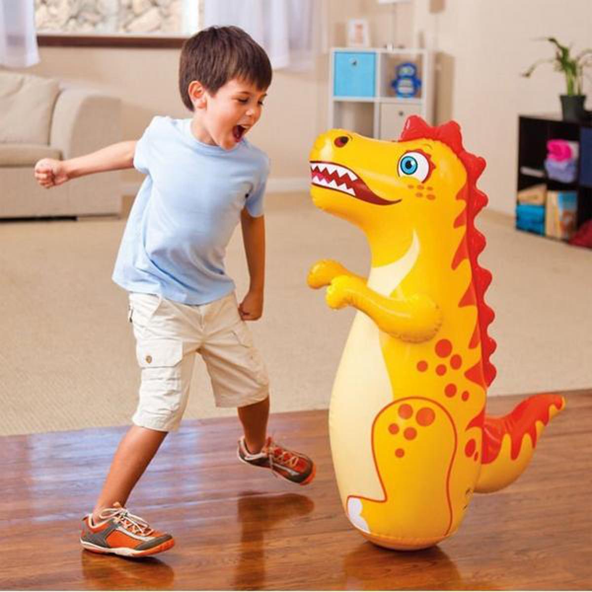Intex 3D Dinosaur Bop Bag – 37" Inflatable Punching Toy for Kids