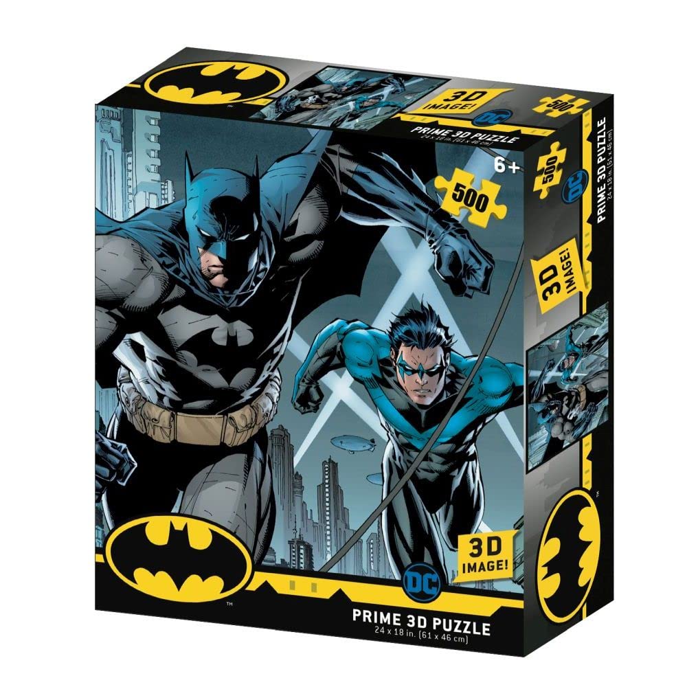 Batman & Nightwing Prime 3D Puzzle – 500 Pieces (24" x 18")