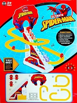 Ultimate Spider-Man Music Track – Climbing Escalator Racing Toy (3+ Years)
