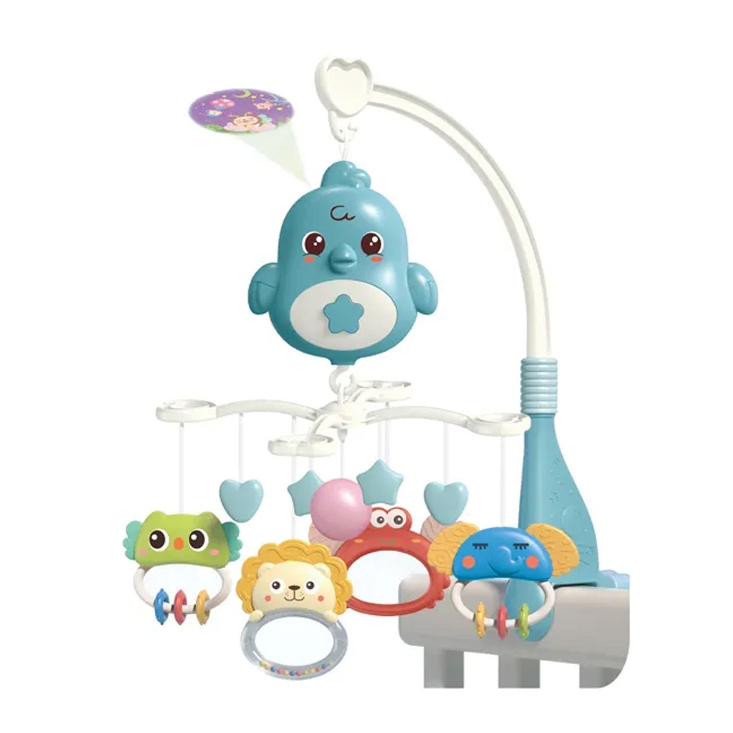Musical Mobile Crib Toy with Projection & Rotating Pendants – For Newborns