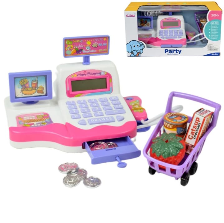 Kids Toy Cash Register – Pretend Play Shop Set