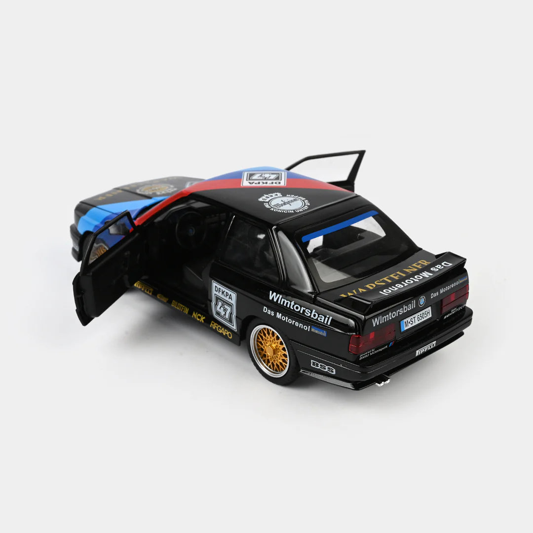 1:24 Scale Diecast Model Car - BMW M3 Black with Racing Decals