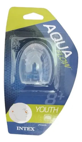 Intex Aqua Flow Youth Nose Clip & Earplug Set - Latex-Free Swim Gear (Ages 8+)