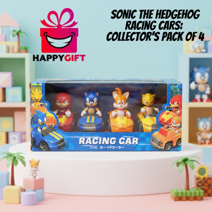 Sonic The Hedgehog Racing Cars: Collector's Pack of 4