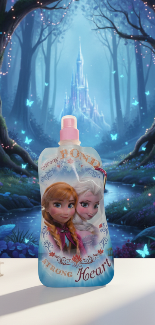 Kids' Foldable Water Bottle – Frozen & Avengers Edition