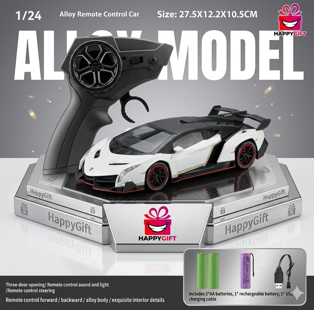 Premium 1:24 Scale Alloy R/C Off-Road Sport Car – Durable Cross-Obstacle Performance