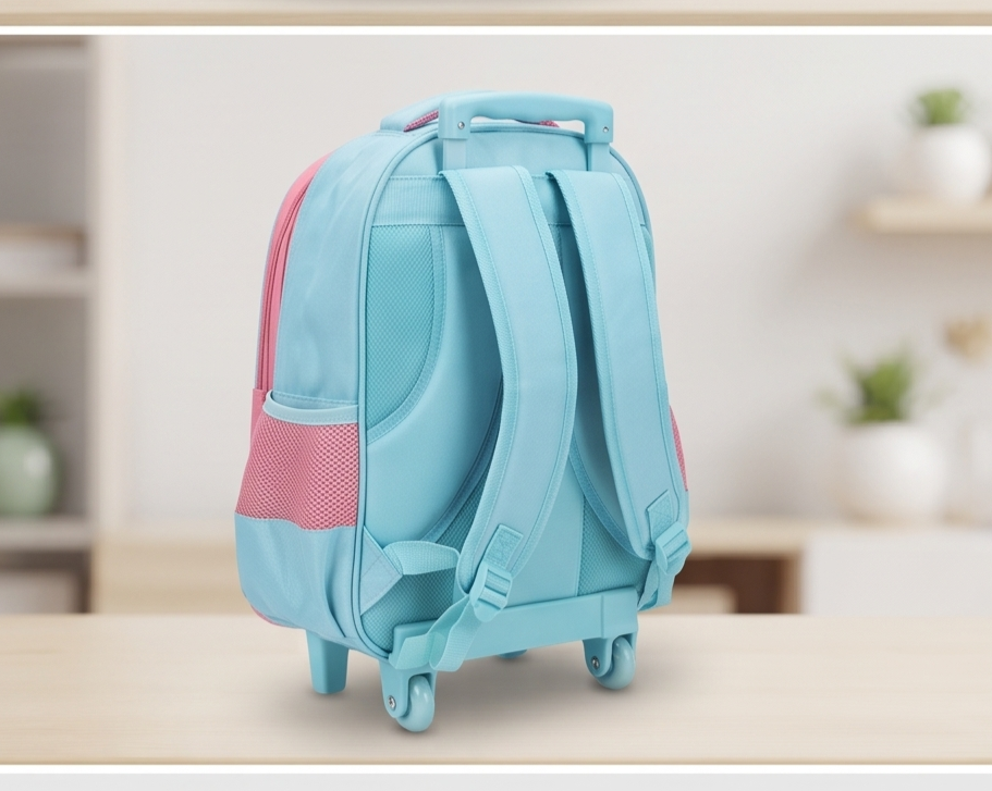 Cuddly Kitten Rolling School Backpack & Pencil Case Set