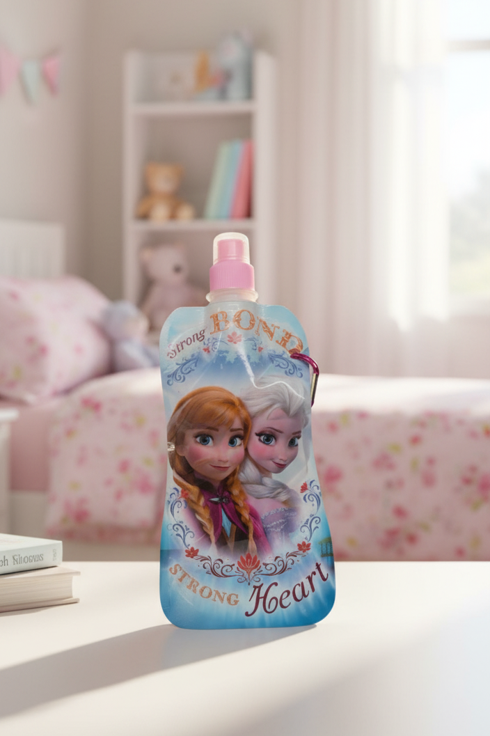 Kids' Foldable Water Bottle – Frozen & Avengers Edition