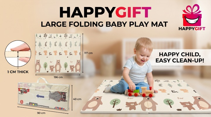 Deluxe Multi-Purpose Baby Folding Mat & Storage System