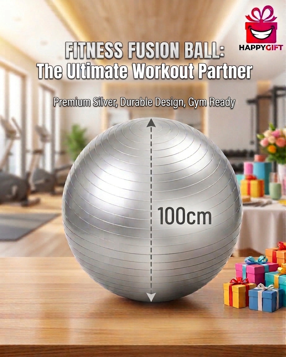 Blue Ocean 100cm Premium Anti-Burst Exercise Ball – Professional Stability & Core Trainer