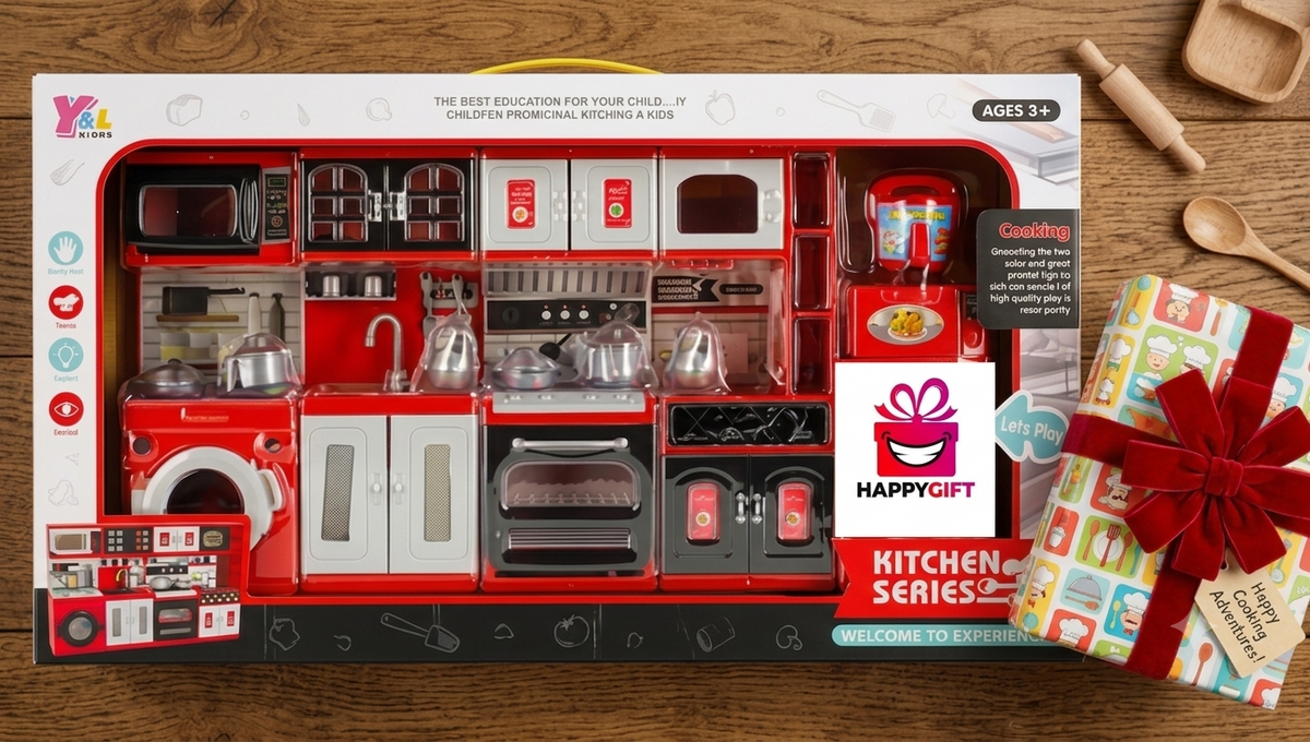 Kids’ Kitchen Playset – Interactive Toy Kitchen with Realistic Cooking Features