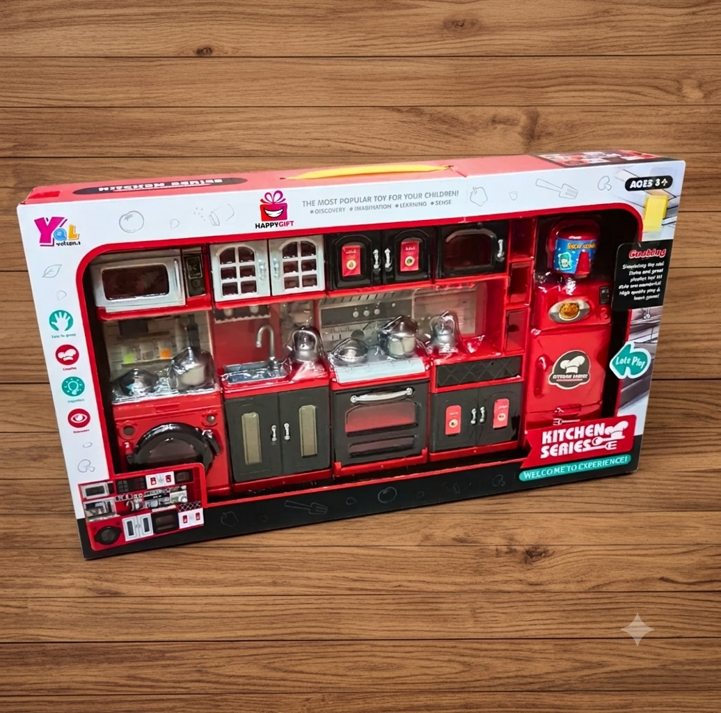 Kids’ Kitchen Playset – Interactive Toy Kitchen with Realistic Cooking Features