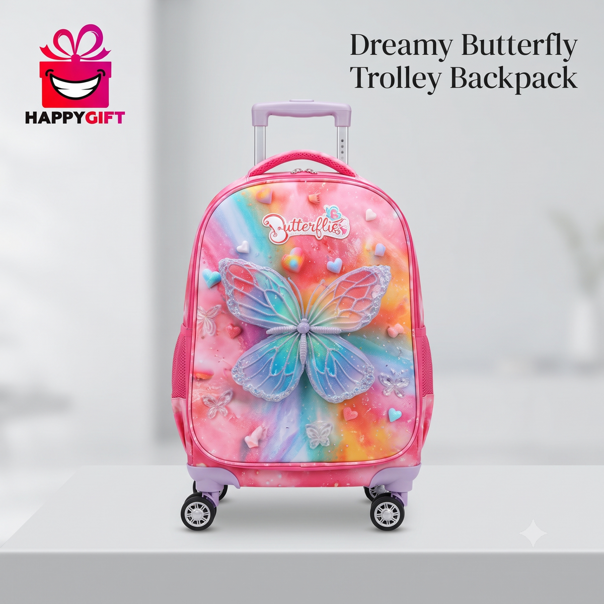 Dreamy Butterfly Trolley Backpack