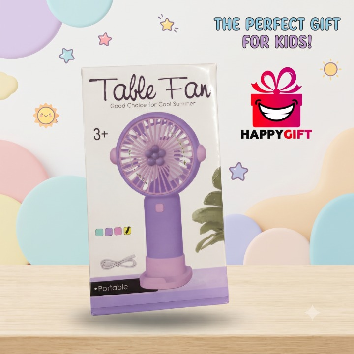 Kids' Portable Mini Table Fan - The Perfect Summer Companion!