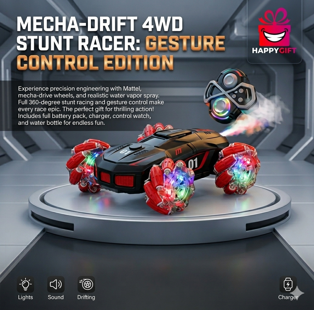 Ultimate Mecha-Drift 4WD Stunt Racer – Gesture-Controlled Action!