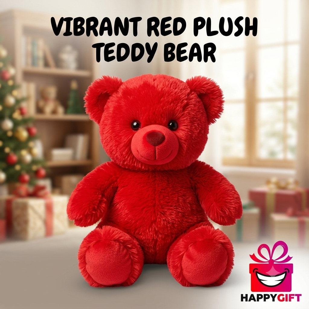 Double the Hugs: The Happy Gift Red Teddy Bear Duo