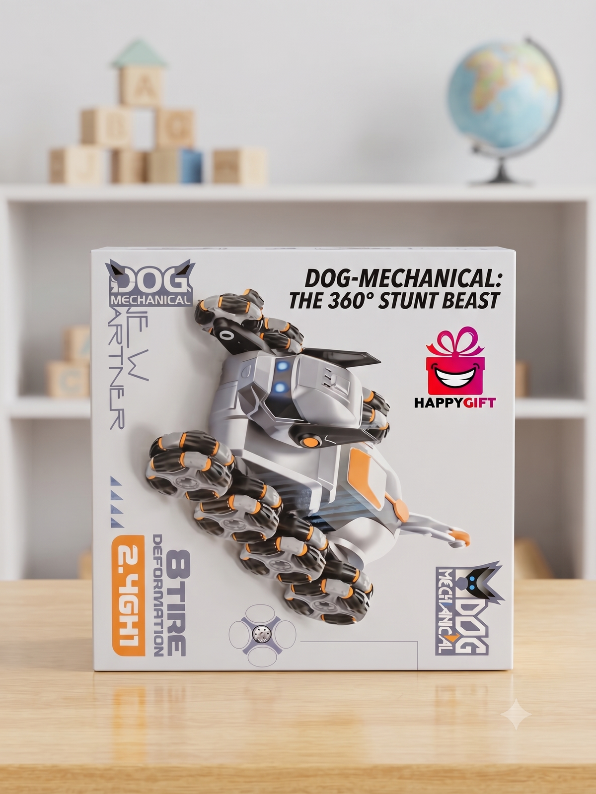 DOG-MECHANICAL: The 360° Stunt Beast – 8-Tire Deforming RC Robot Dog