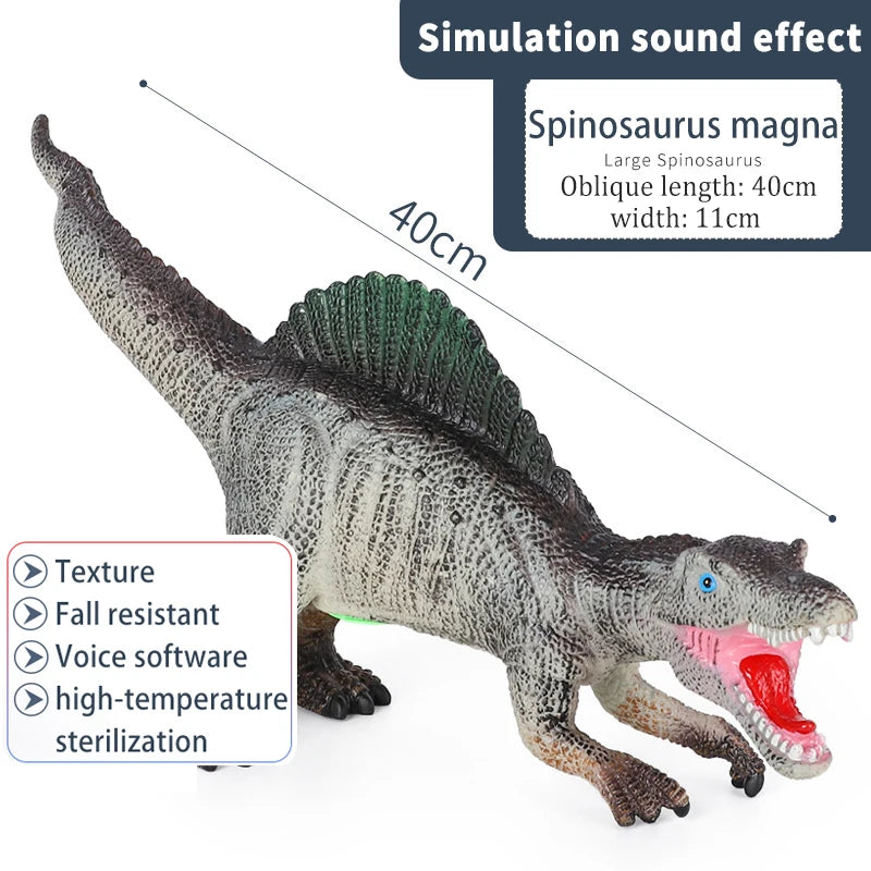 Roaring Spinosaurus Magna – 16" Large Interactive Dinosaur with Sound