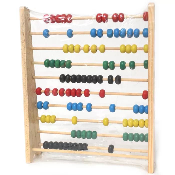 Classic Wooden Abacus Counting Toy - Colorful Math & Learning Tool for Kids