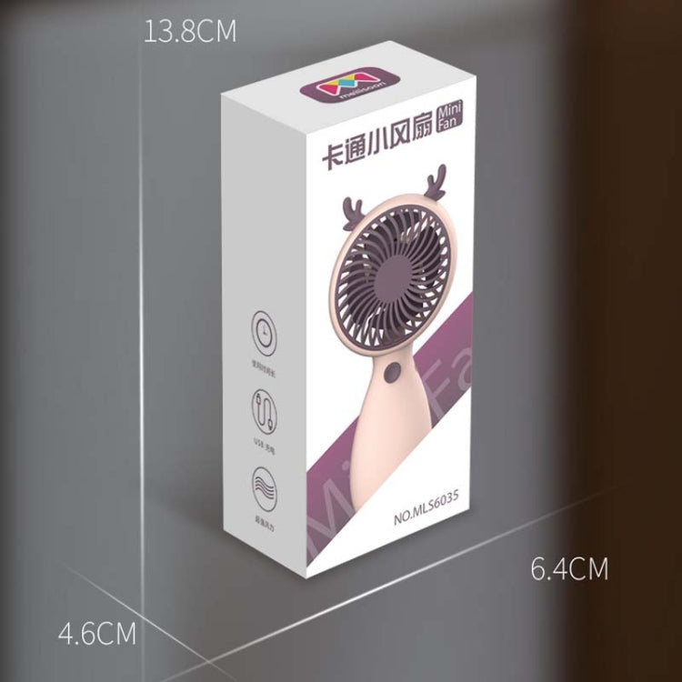 Cute USB Rechargeable Mini Handheld Fan – Portable Cooling for Kids & Adults