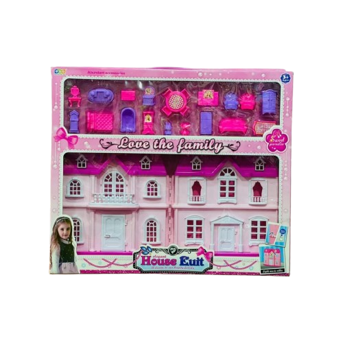 Love the Family – Dream Dollhouse Playset with Furniture