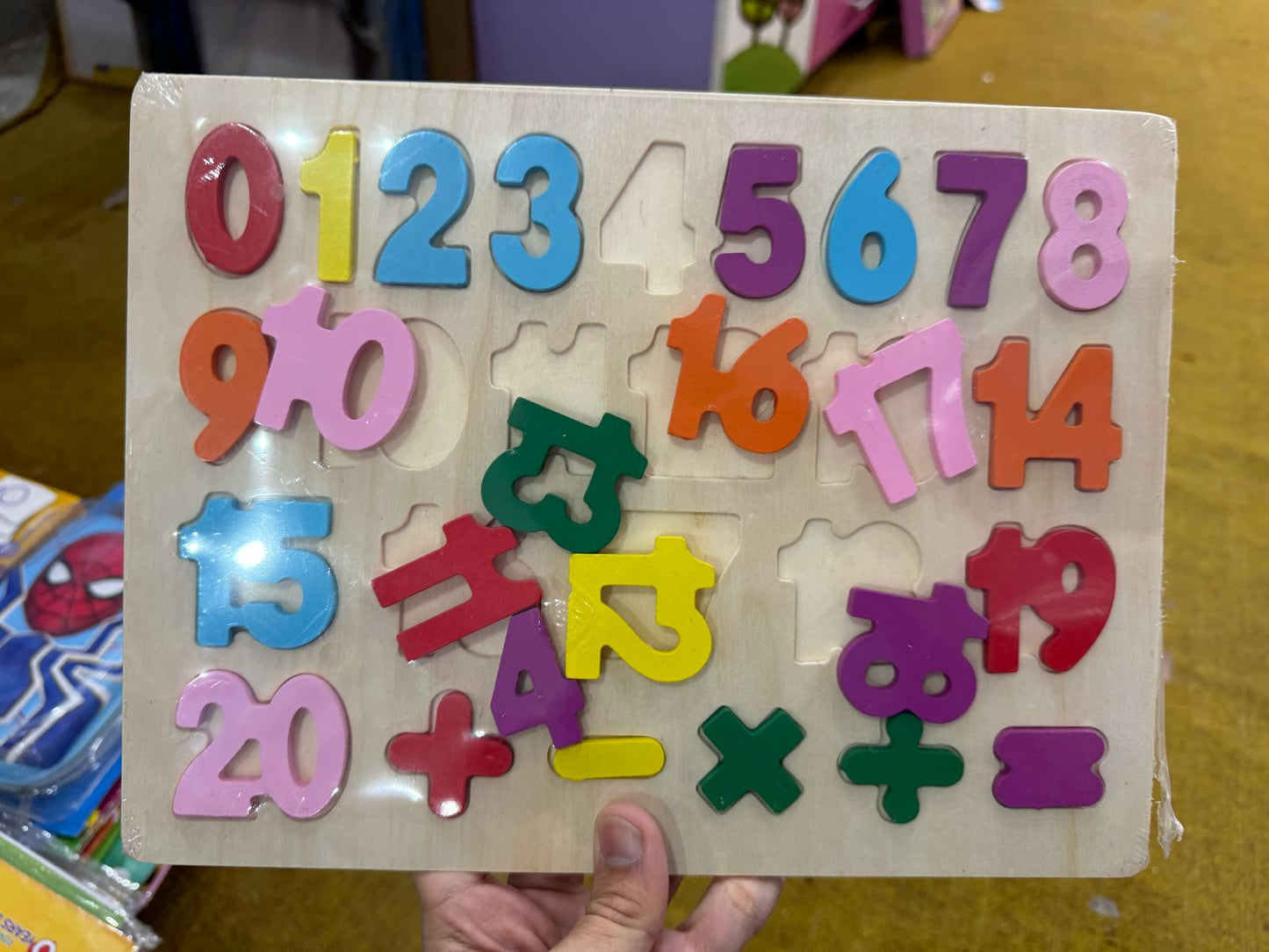 Numeric Puzzle Plate - Geometrical Signs