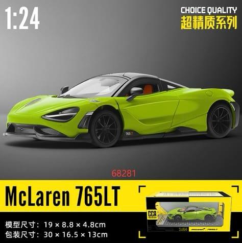 1:24 Diecast McLaren 765LT Official Licensed Model