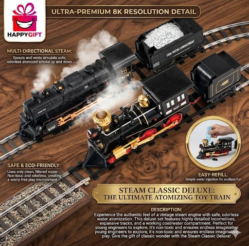 Retro Simulation Steam Locomotive Set