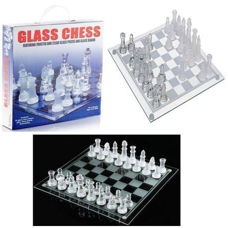 GLASS CHESS BOARD GAME