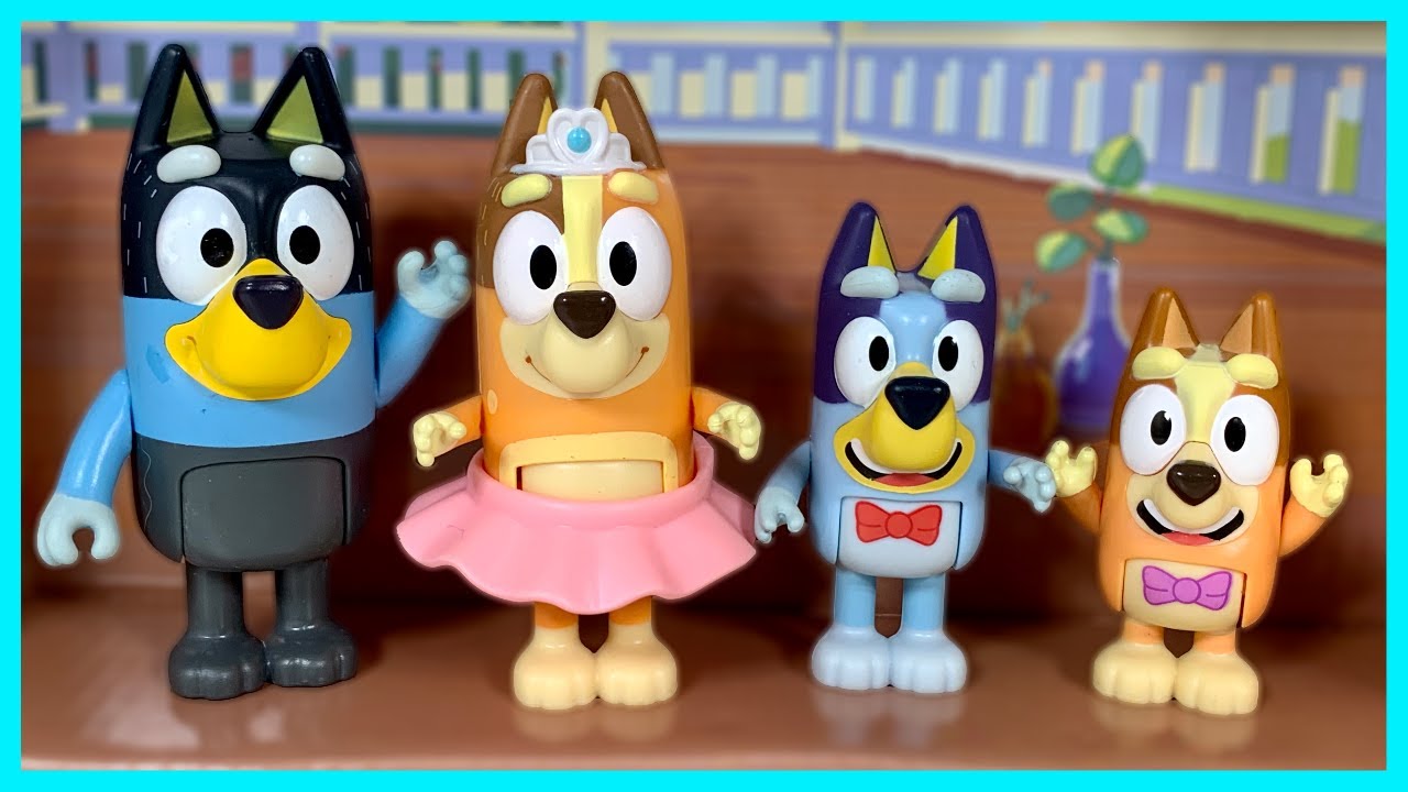 Bluey & Family 4-Pack Figure Set