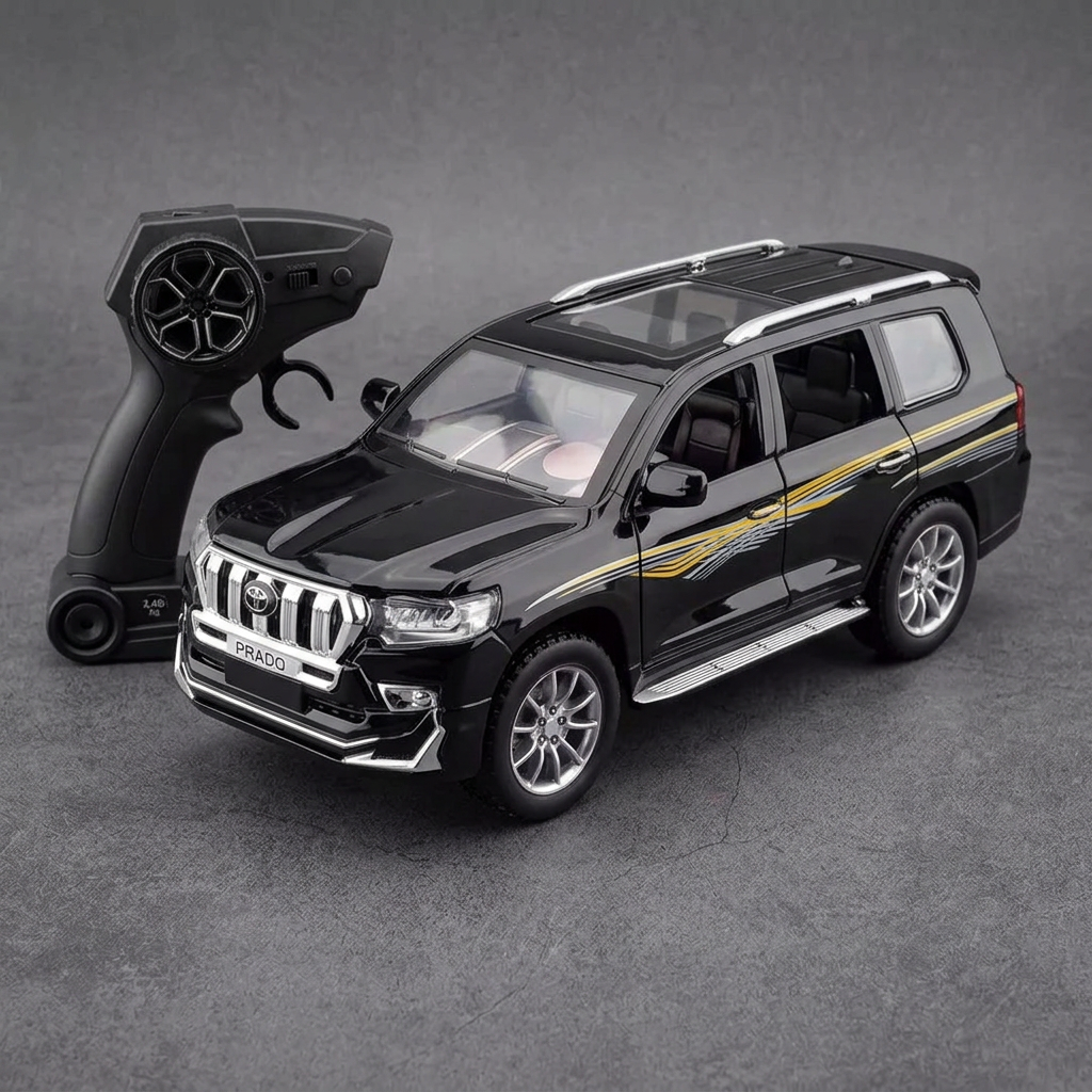 Toyota Prado Remote Control Toy SUV – Black | Happy Gift