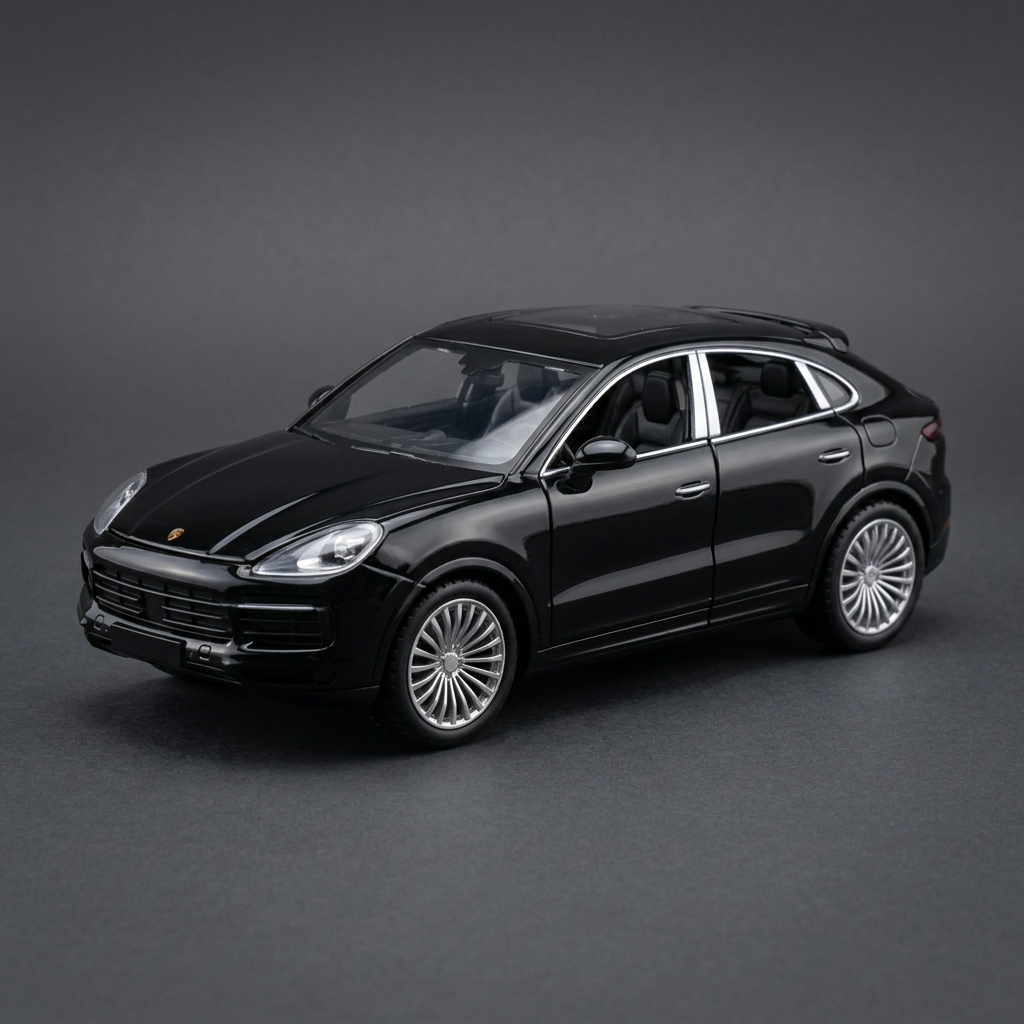Porsche Cayenne Black Die-Cast SUV Model | Happy Gift