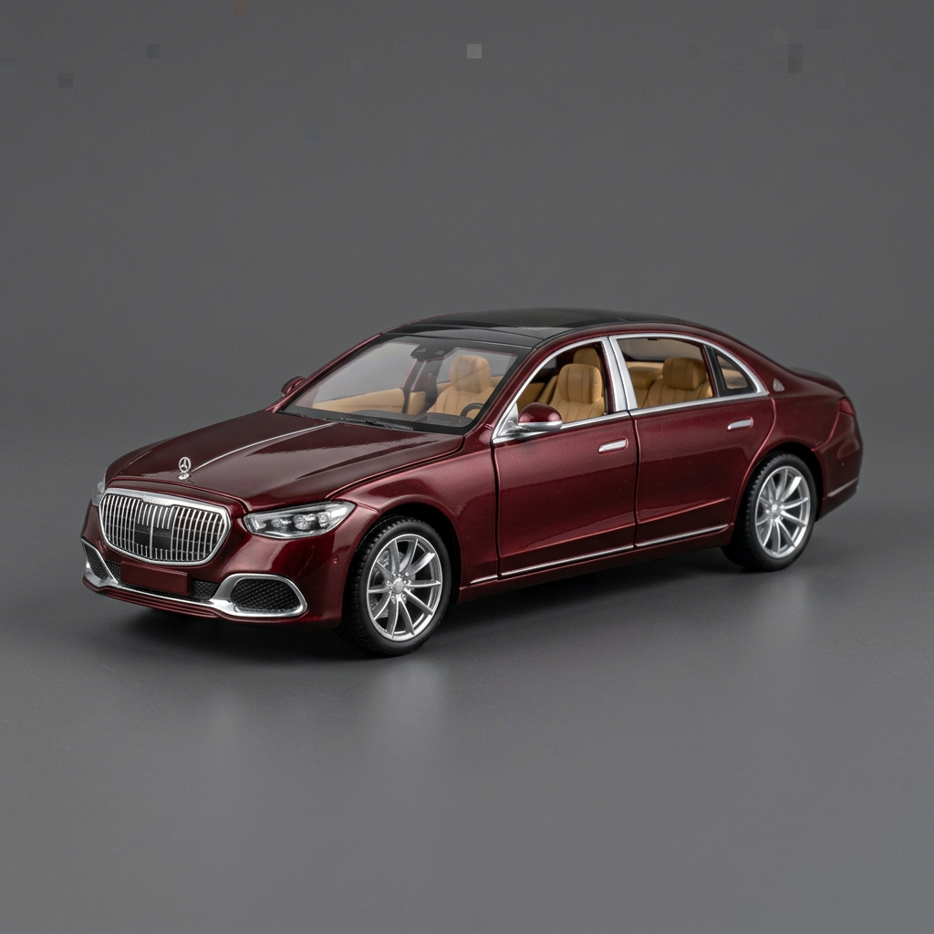 Mercedes-Benz S-Class Style Model Car – Burgundy | Happy Gift