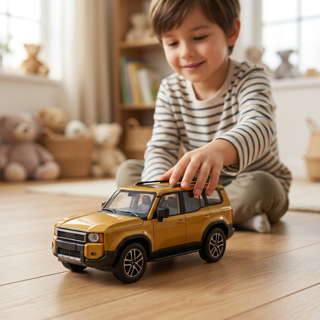 Toyota Land Cruiser Gold Die-Cast SUV Model | Happy Gift