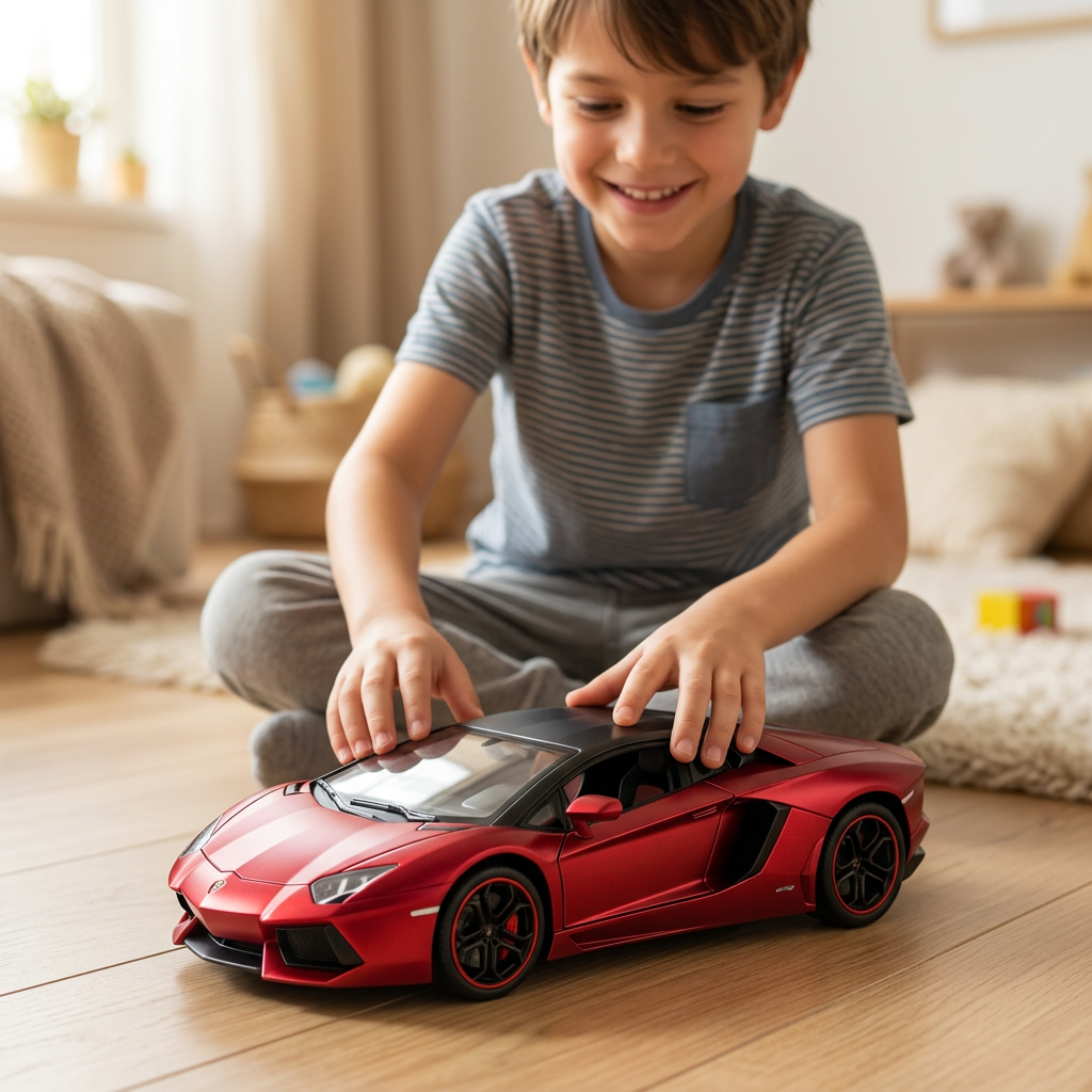 Red Die-Cast Sports Car with Opening Doors | Happy Gift