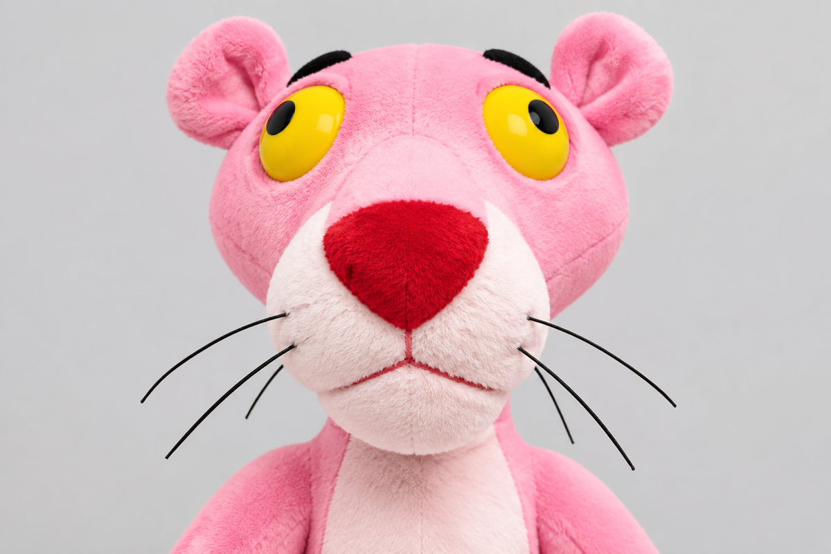 76CM Pink Panther Plush Soft Toy – Long-Legged Stuffed Animal Gift | Happy Gift