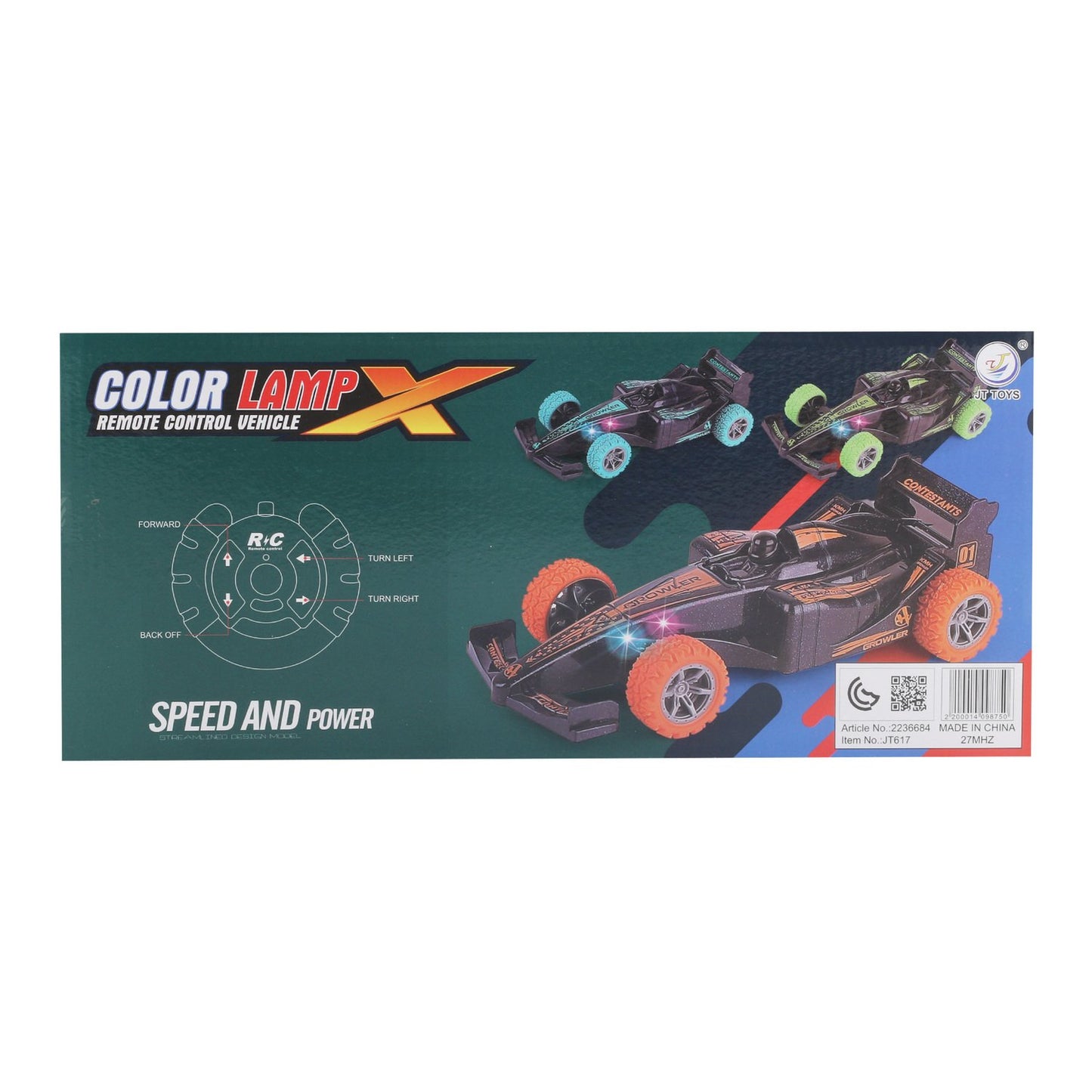 Color Lamp X Remote Control Car โ Speed & Power RC Racer with LED Lights