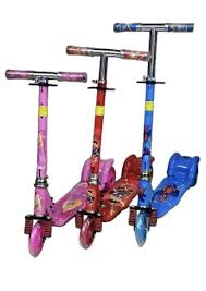 Foldable Character-Themed Kids' Kick Scooters