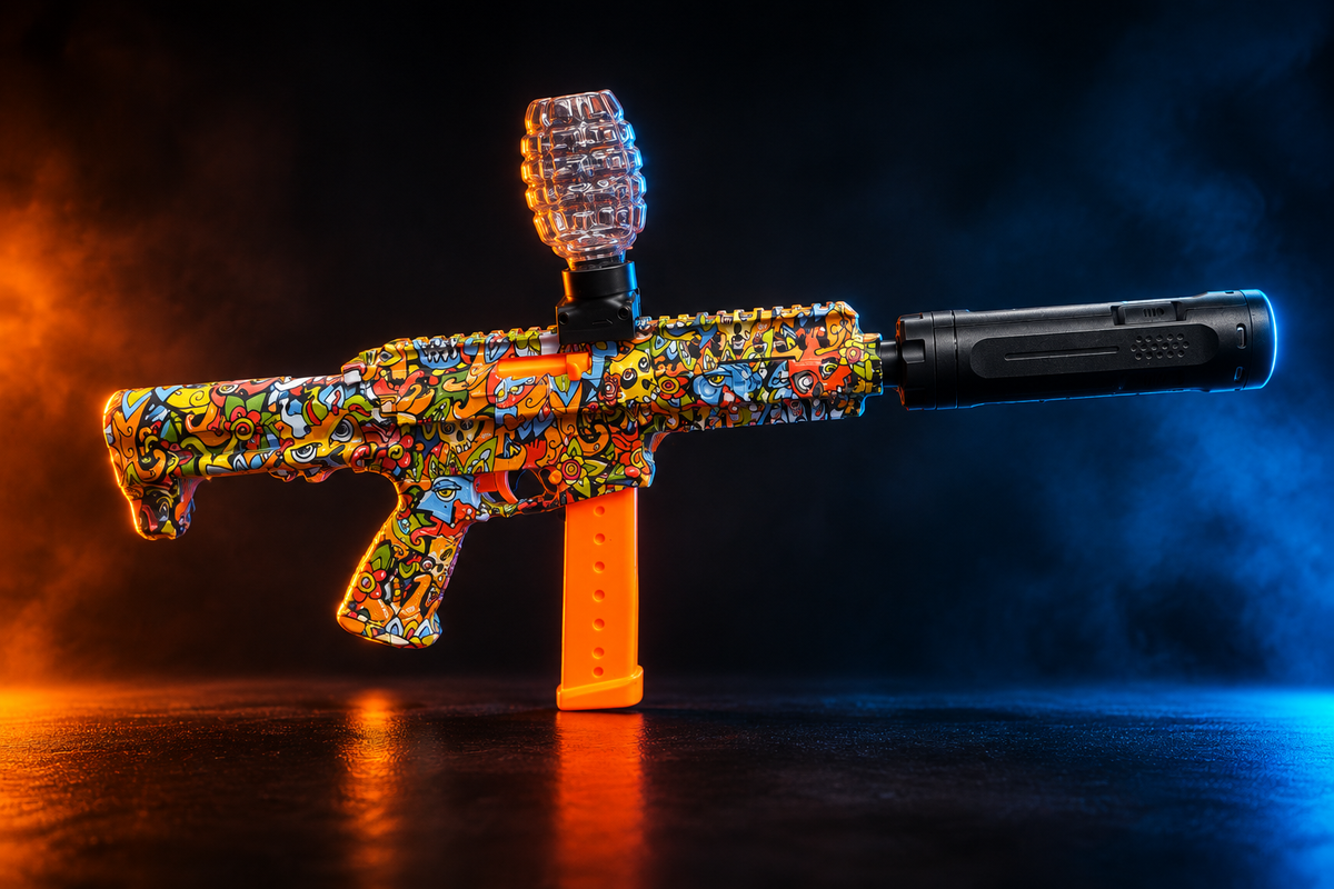 AR P9 Tactical Graffiti Gel Ball Blaster - Automatic & Manual Set/HAPPYGIFT