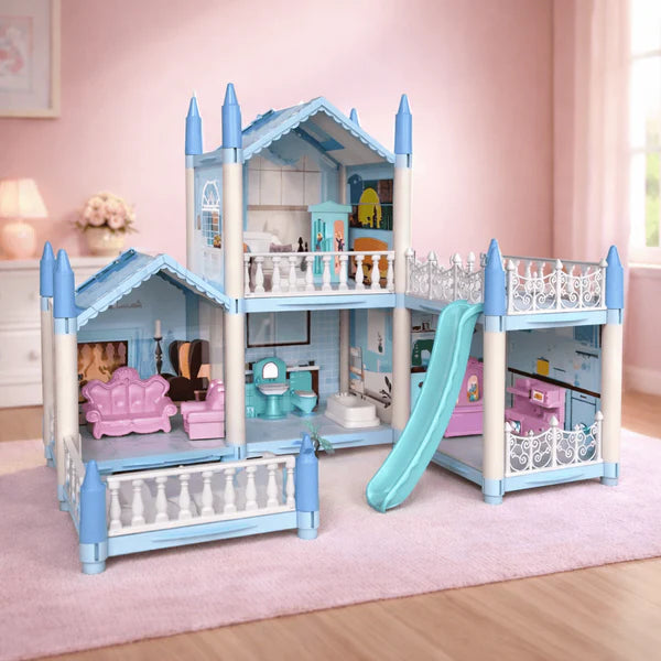 Beautiful Home Luxury Dream Castle Dollhouse Playset with Furniture & Accessories