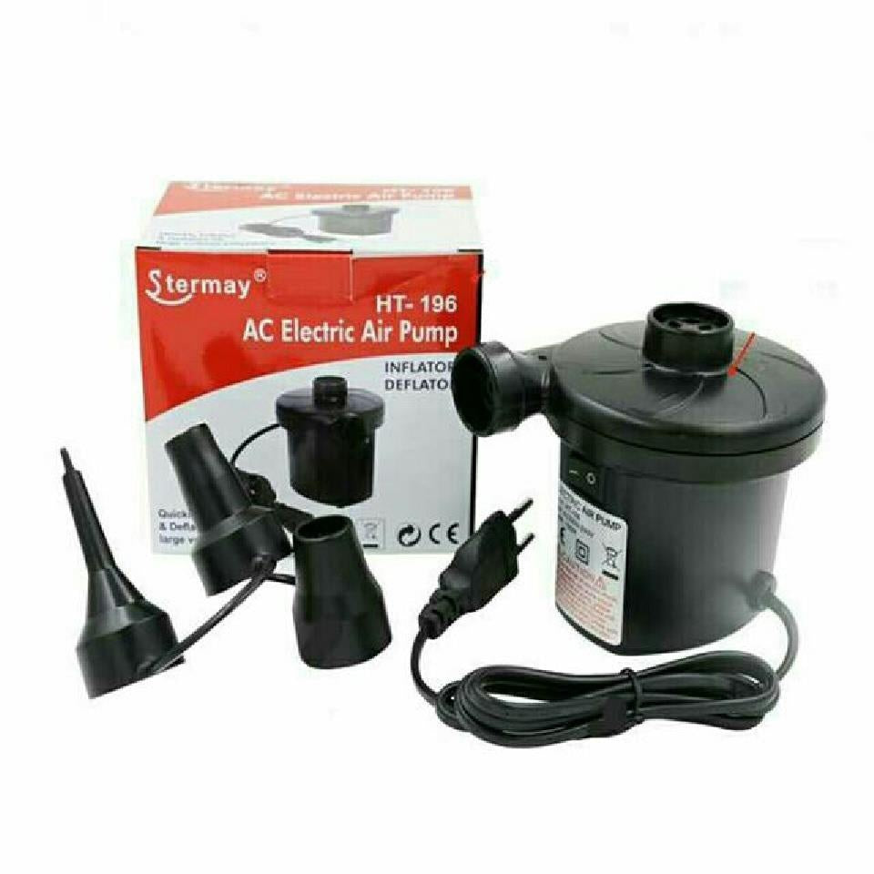 Stermay HT-196 Portable AC Electric Air Pump – High-Volume Inflator & Deflator
