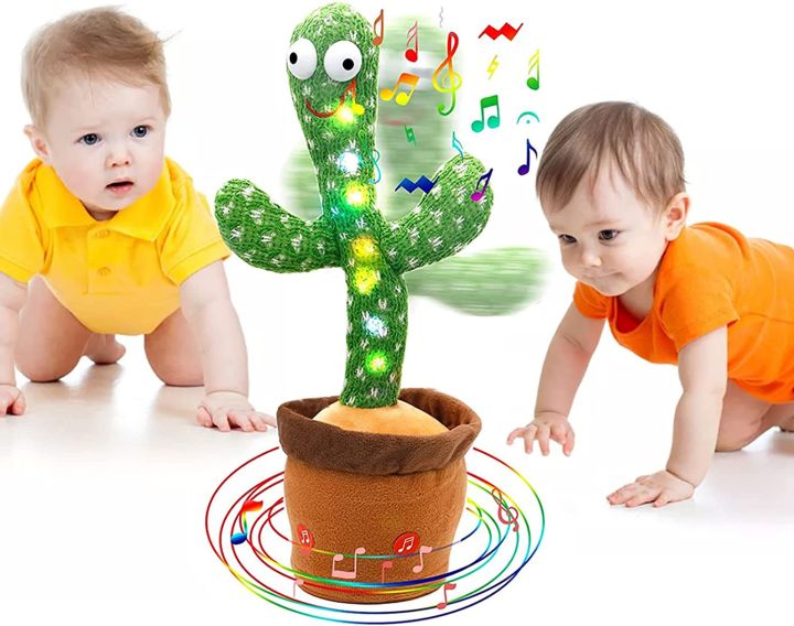 Rechargeable Dancing Cactus Toy with Songs Plush Funny Electronic Singing Dancing Cactus