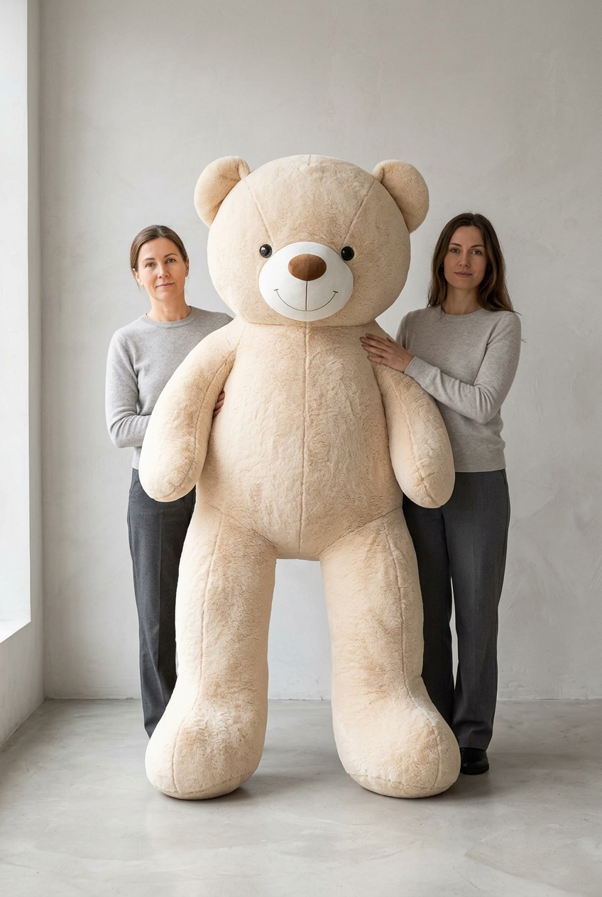 183 CM Giant Beige Teddy Bear – Plush Soft Toy Gift | Happy Gift