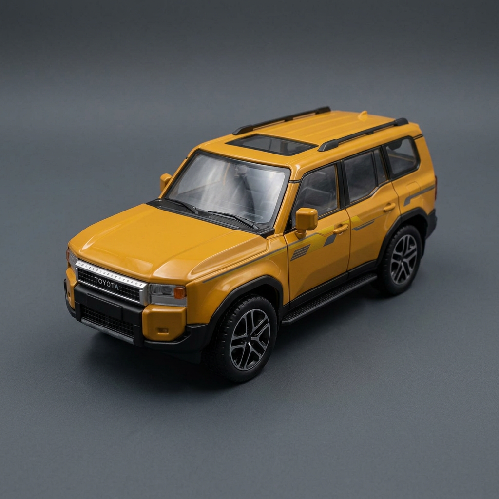 Toyota Land Cruiser Gold Die-Cast SUV Model | Happy Gift