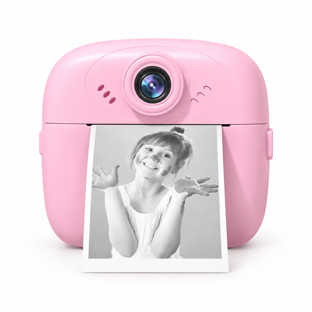 Instant kids camera, front view