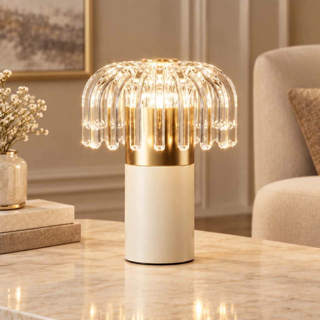 Glimmering Gift lamp angled view