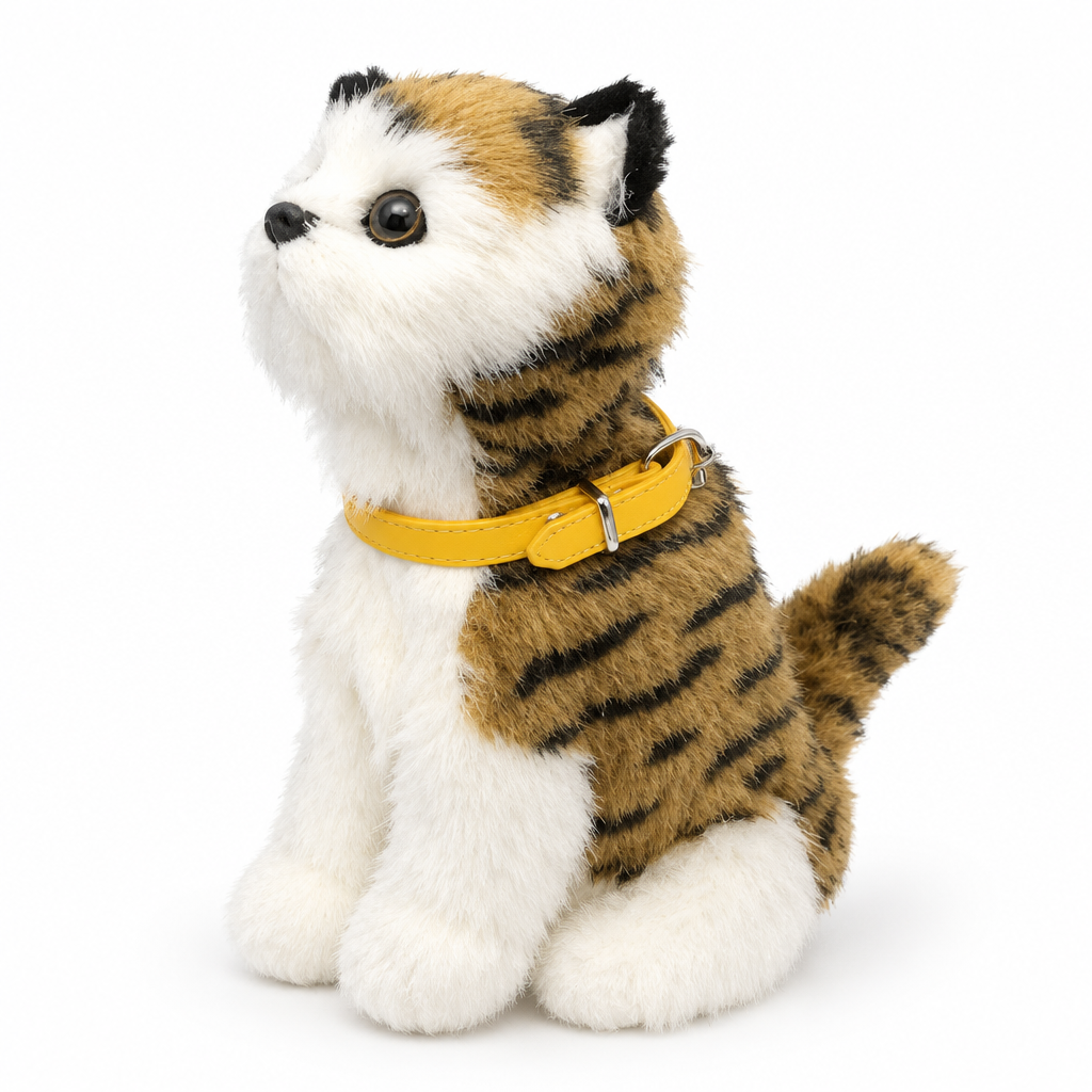 Cat toy, angled view on white background