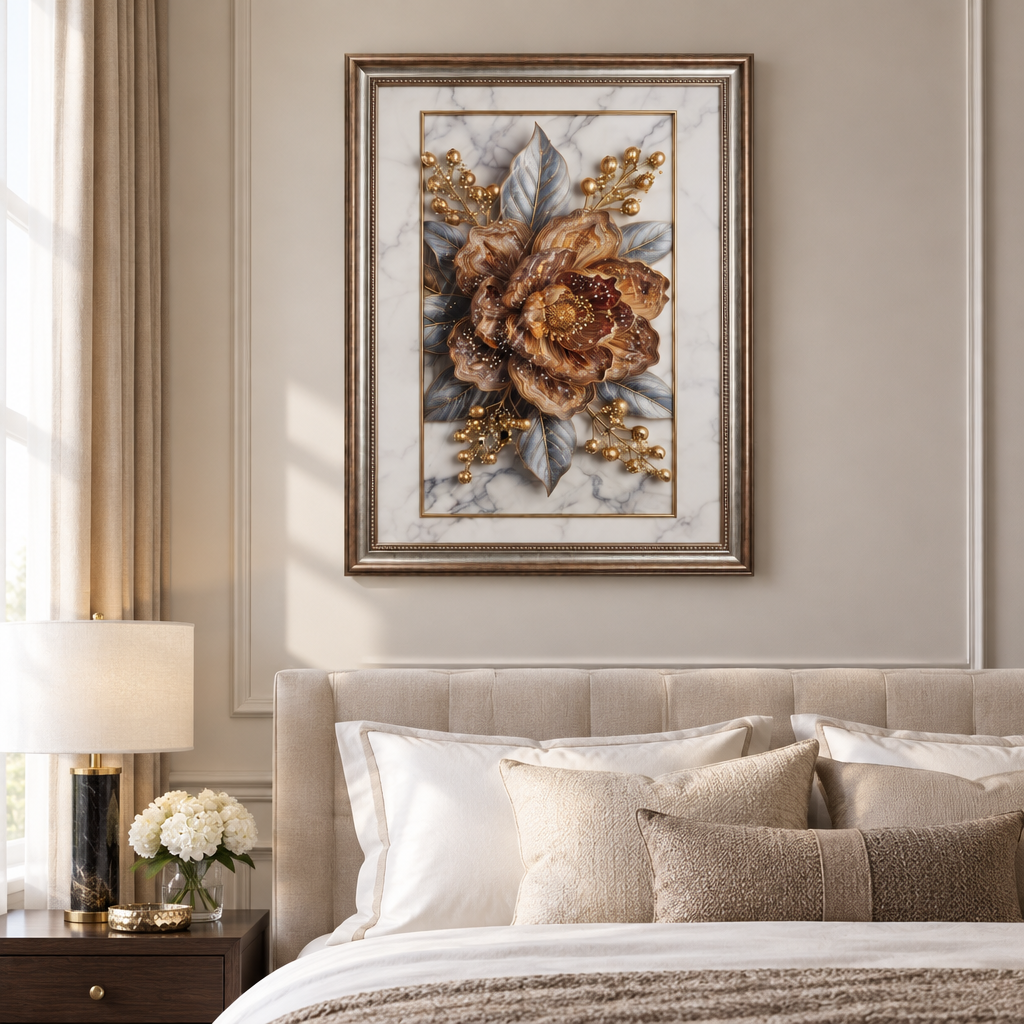 The Opulent Bloom bedroom display
